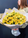 Букет из 25 кремовых кустовых роз