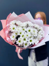 Букет из 5 ромашковых кустовых хризантем